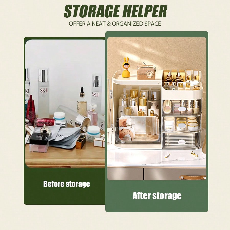 Large Capacity Vanity Makeup O - Skincare B Erl 评论和价格