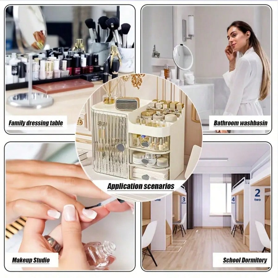 Large Capacity Vanity Makeup O - Skincare B Erl 评论和价格