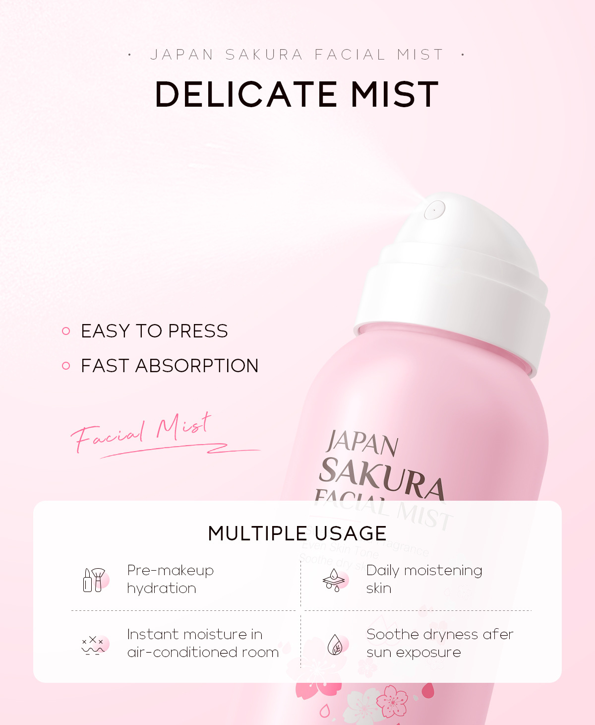 LAIKOU Sakura Facial Mist Brig - Niacinamide Brightening Serum 评论和价格