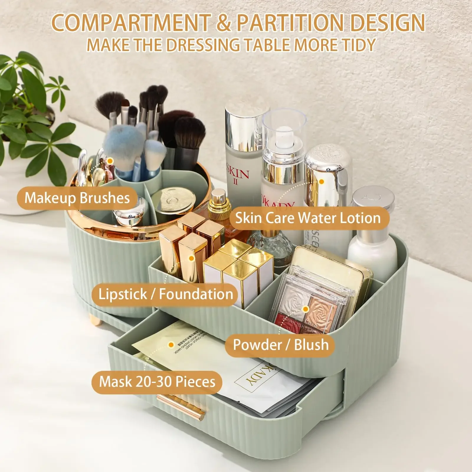 Makeup Brush Holder Large Capa - Skincare B Erl 评论和价格