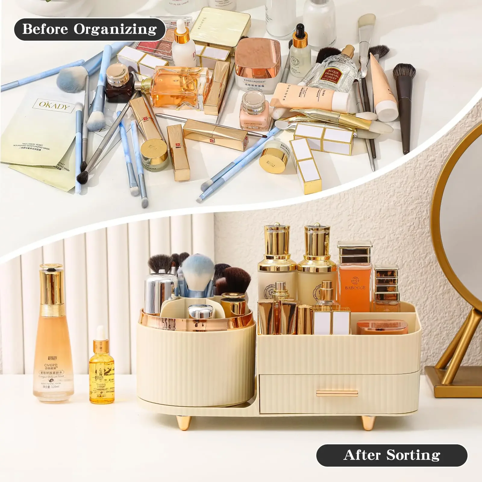 Makeup Brush Holder Large Capa - Skincare B Erl 评论和价格
