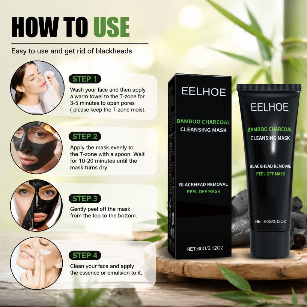 60g Blackhead Remover Bamboo C - Mud Mask Kaolin 评论和价格