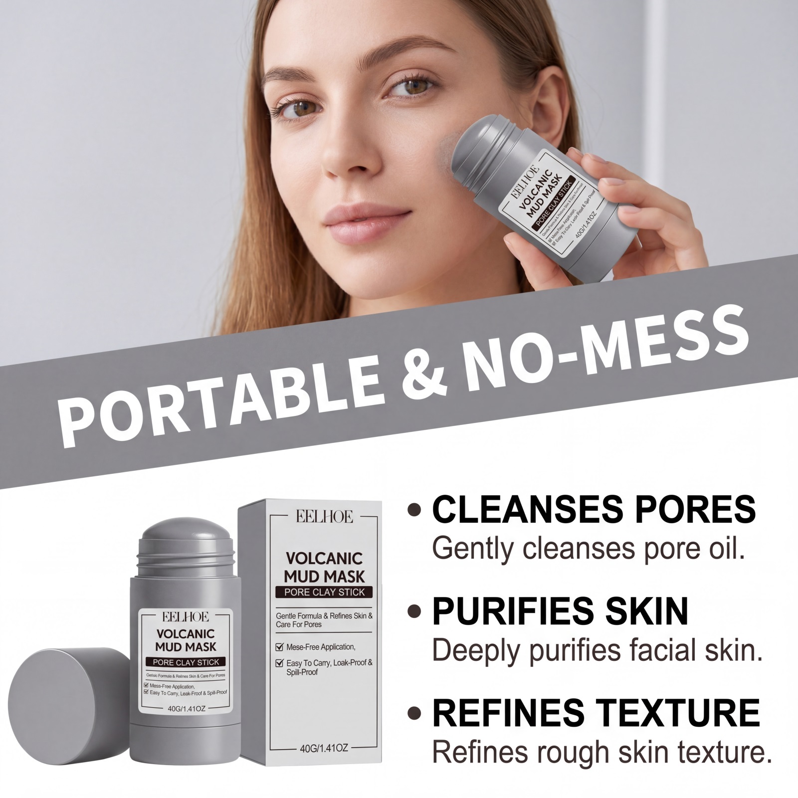 Volcanic Mud Mask Stick Deeply - Mud Mask Kaolin 评论和价格